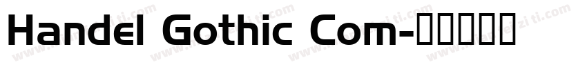 Handel Gothic Com字体转换